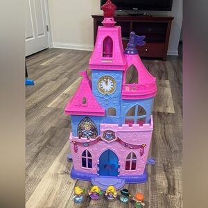 Fisher-Price Little People Disney Princess Pink and Purple Royal Castle Set